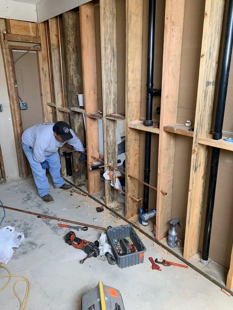 Commercial rough-in plumbing for Water Heater Replacement in Lea Hill